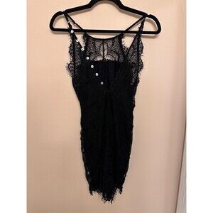 Free People Intimately Lace Bodysuit Black Size XS